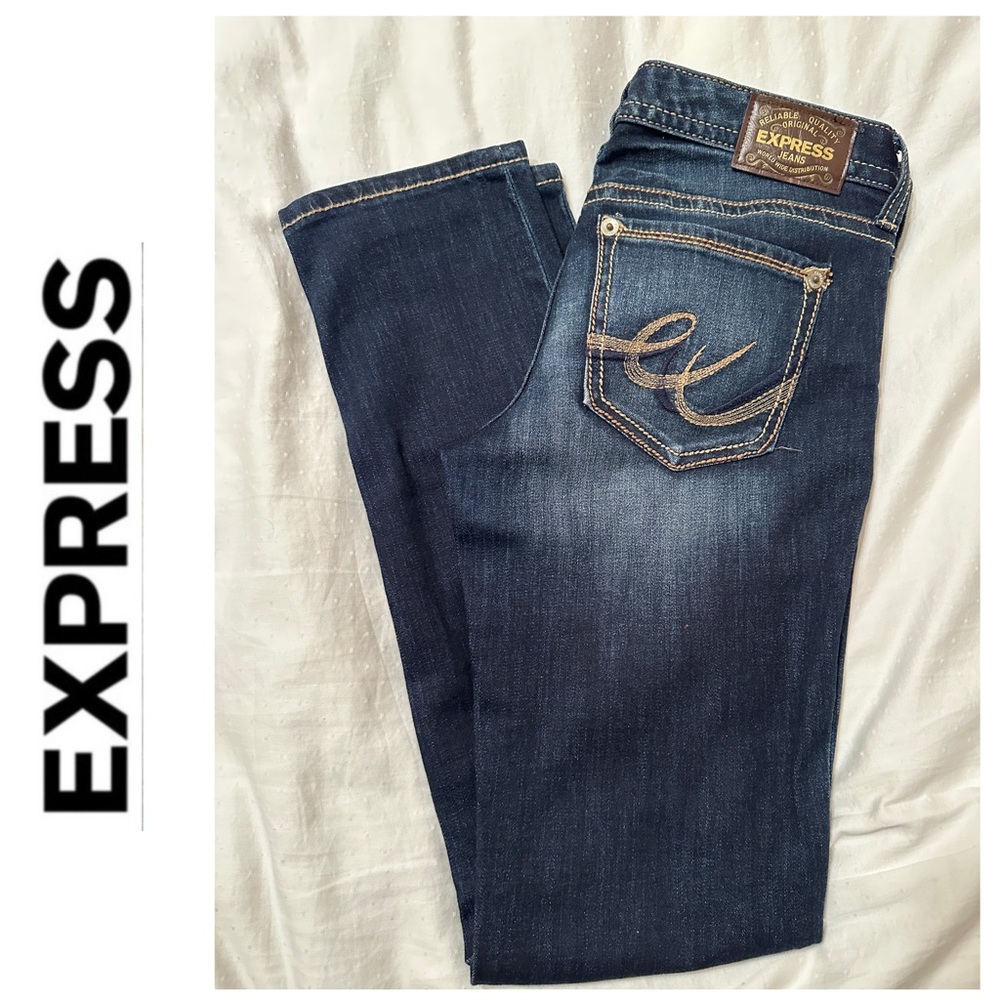 NWOT, Express Skinny Low Rise Jeans, Size 6 - Picture 1 of 5